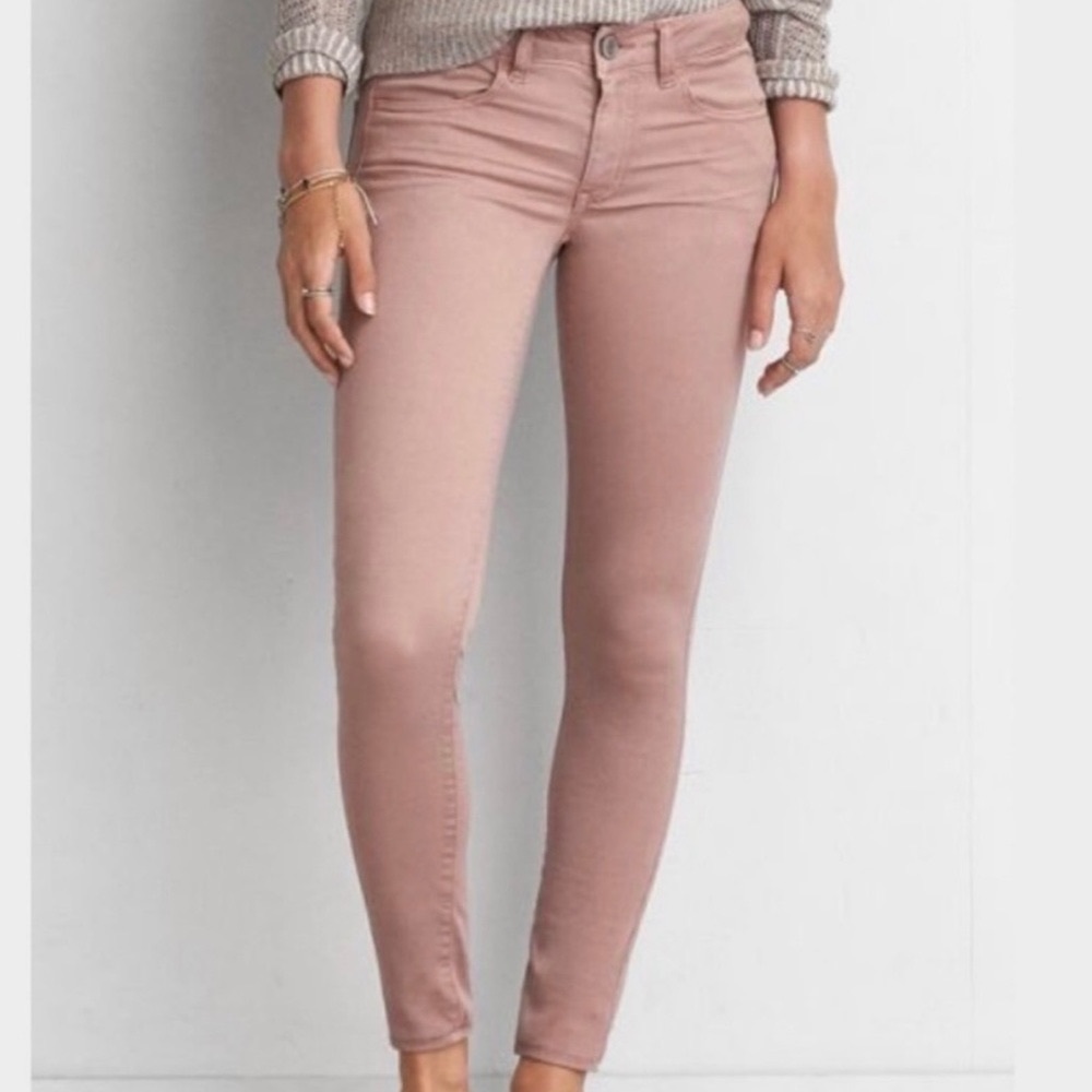 American Eagle Dusty Rose Super Stretch Skinny Jean